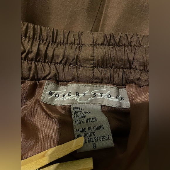 Robert Stock y2k silk track pants -small EUC - Picture 7 of 8